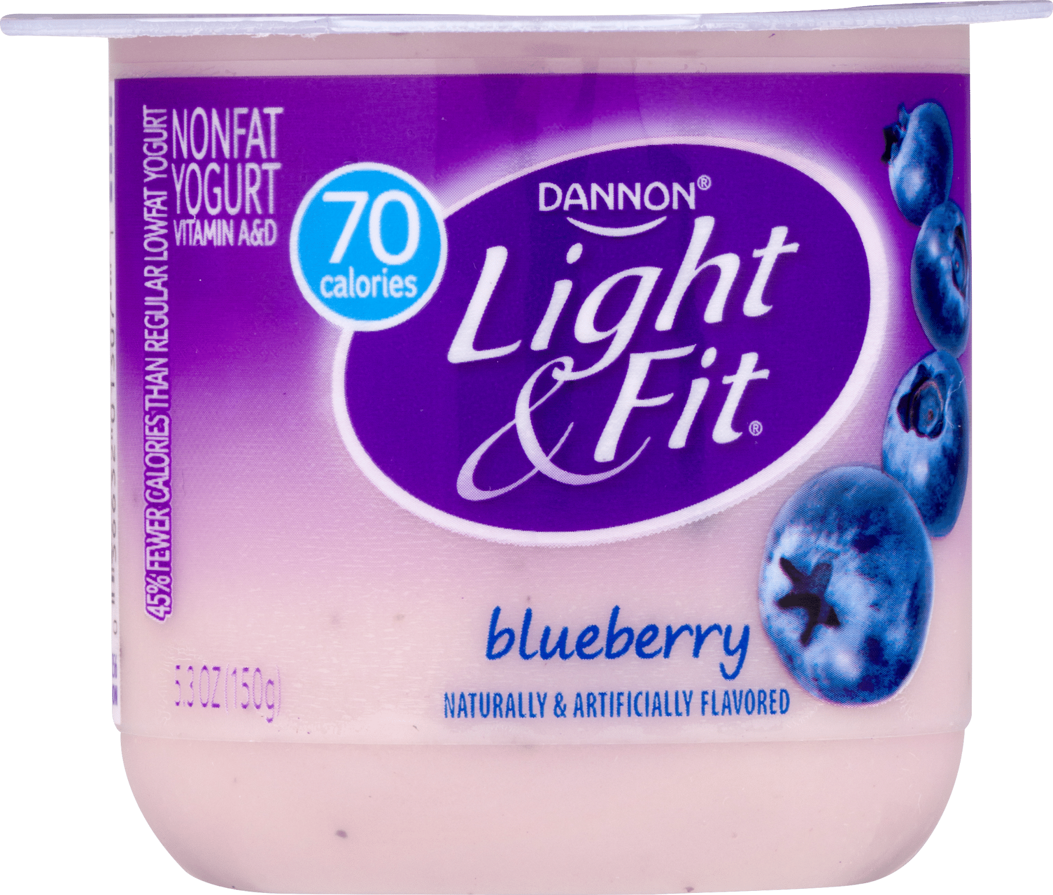 Dannon Light & Fit Nonfat Yogurt Blueberry