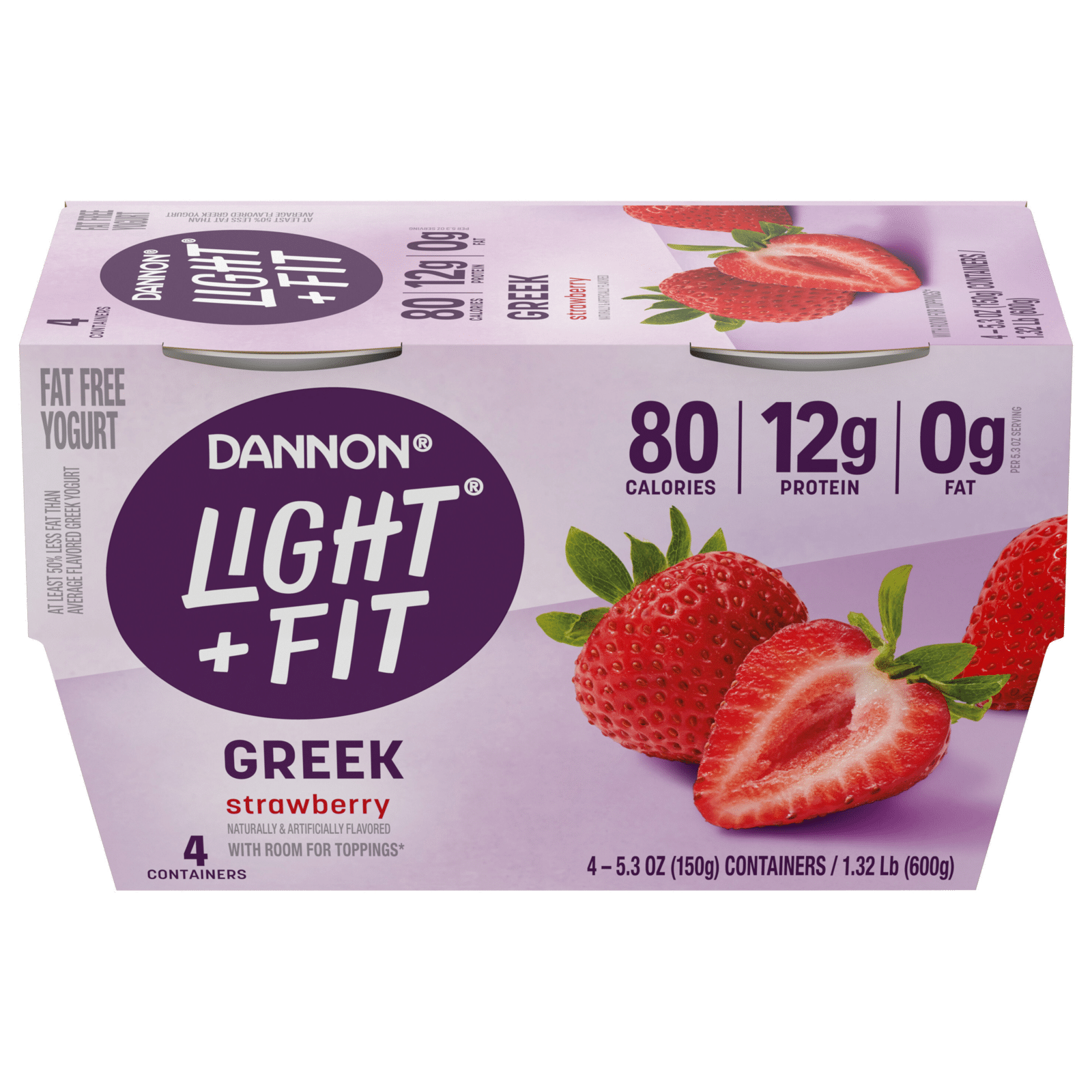 Dannon Light & Fit Nonfat Greek Yogurt Strawberry