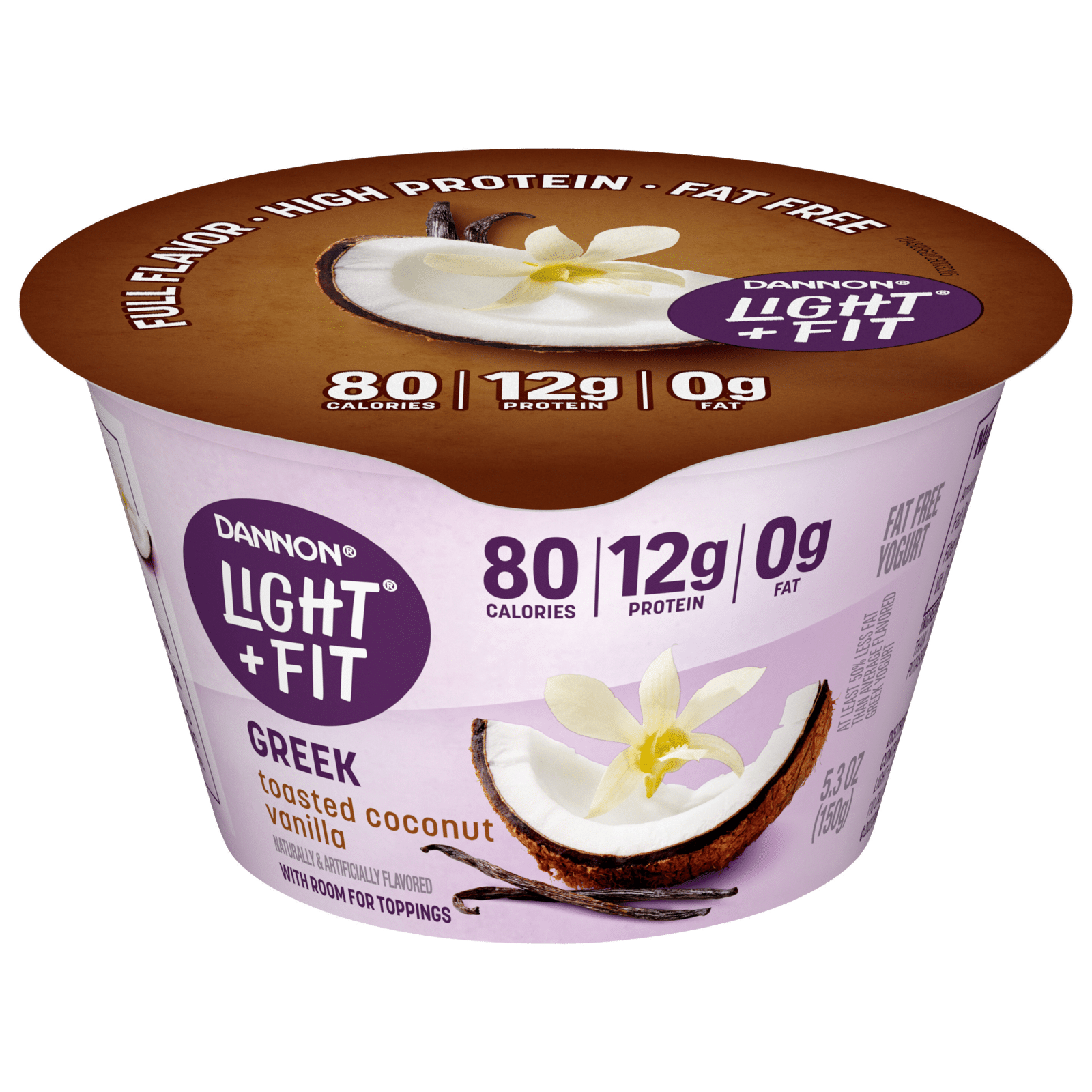 Dannon Light & Fit Greek Yogurt Toasted Coconut Vanilla
