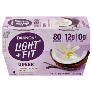 Dannon Light & Fit Greek Toasted Coconut Vanilla