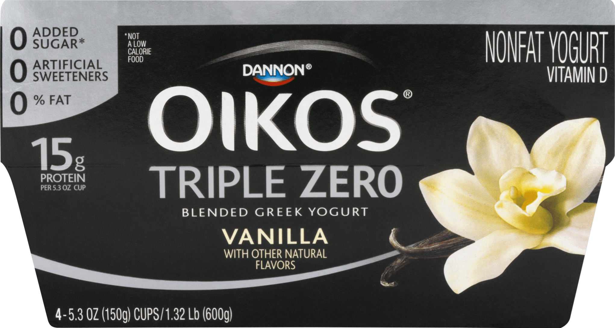 Oikos Triple Zero Blended Greek Yogurt Vanilla