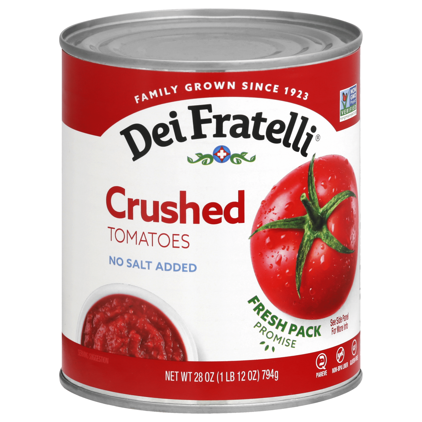 Dei Fratelli Tomatoes Crushed No Salt Added