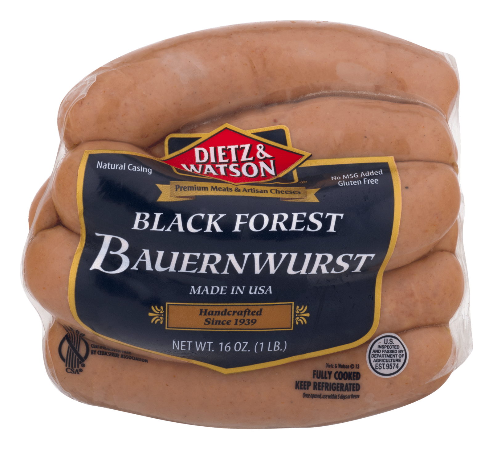 Dietz & Watson Black Forest Bauernwurst