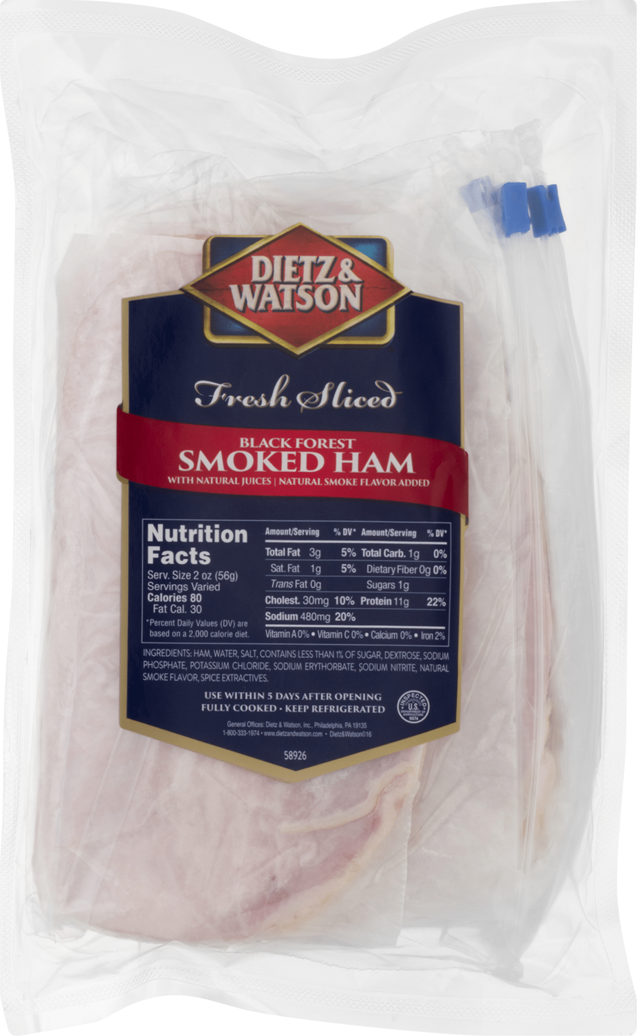 Dietz & Watson Smoked Ham Black Forest