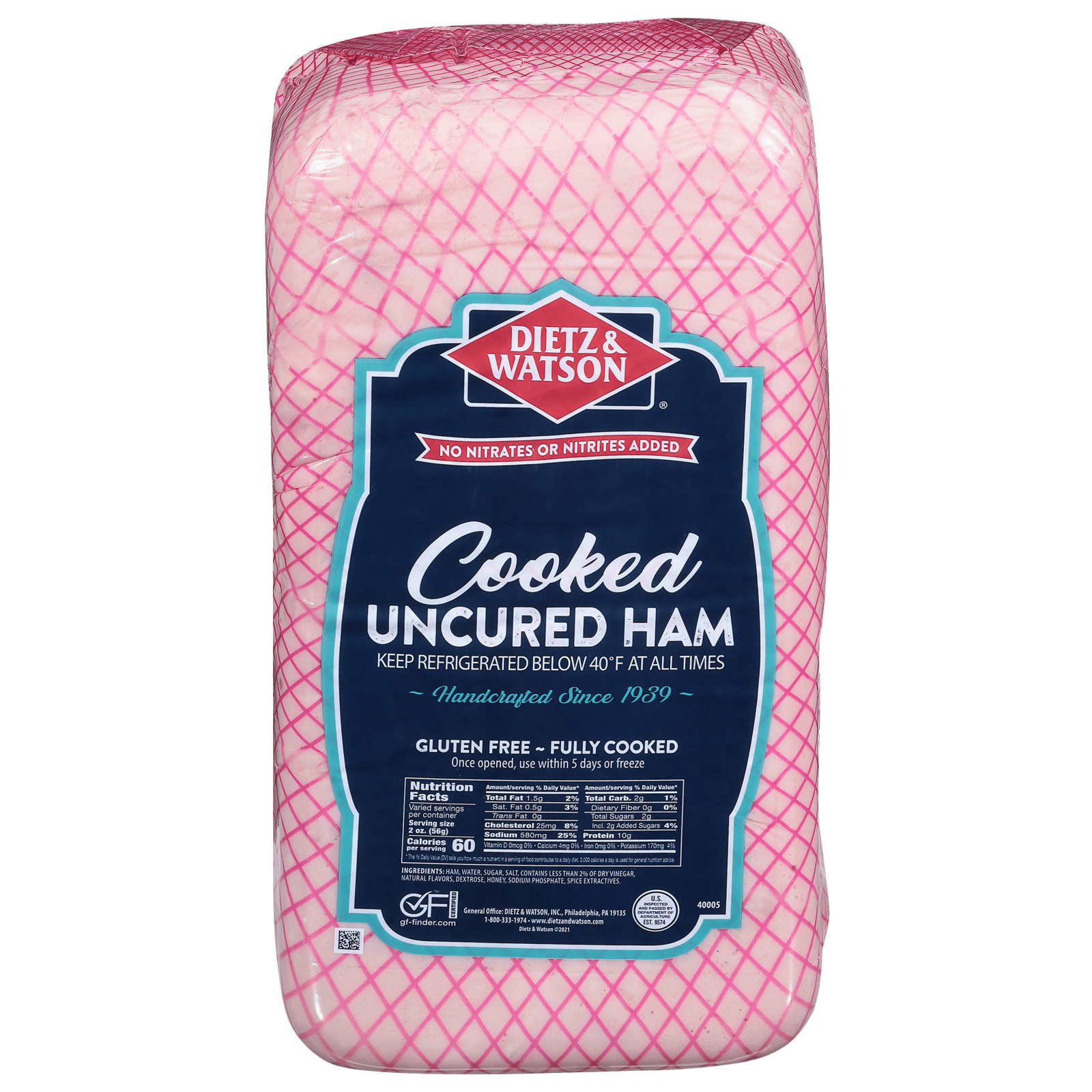 Dietz & Watson Cooked Uncured Ham