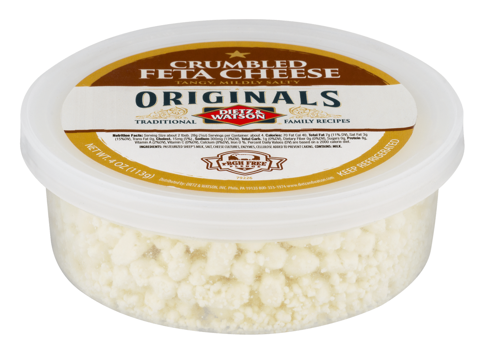 Dietz & Watson Originals Cheese Feta Crumbled