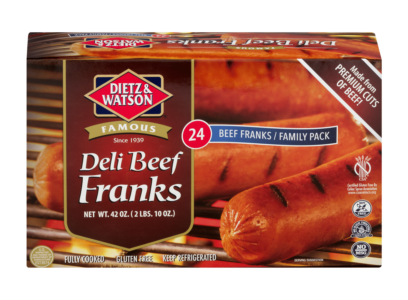 Dietz & Watson Deli Franks Beef