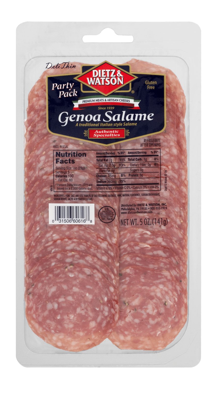 Dietz & Watson Genoa Salame