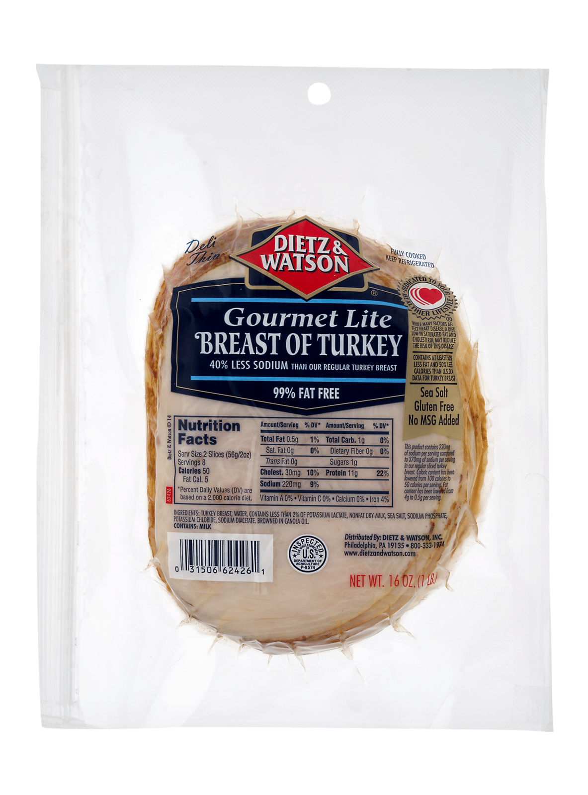 Dietz & Watson Gourmet Lite Breast of Turkey