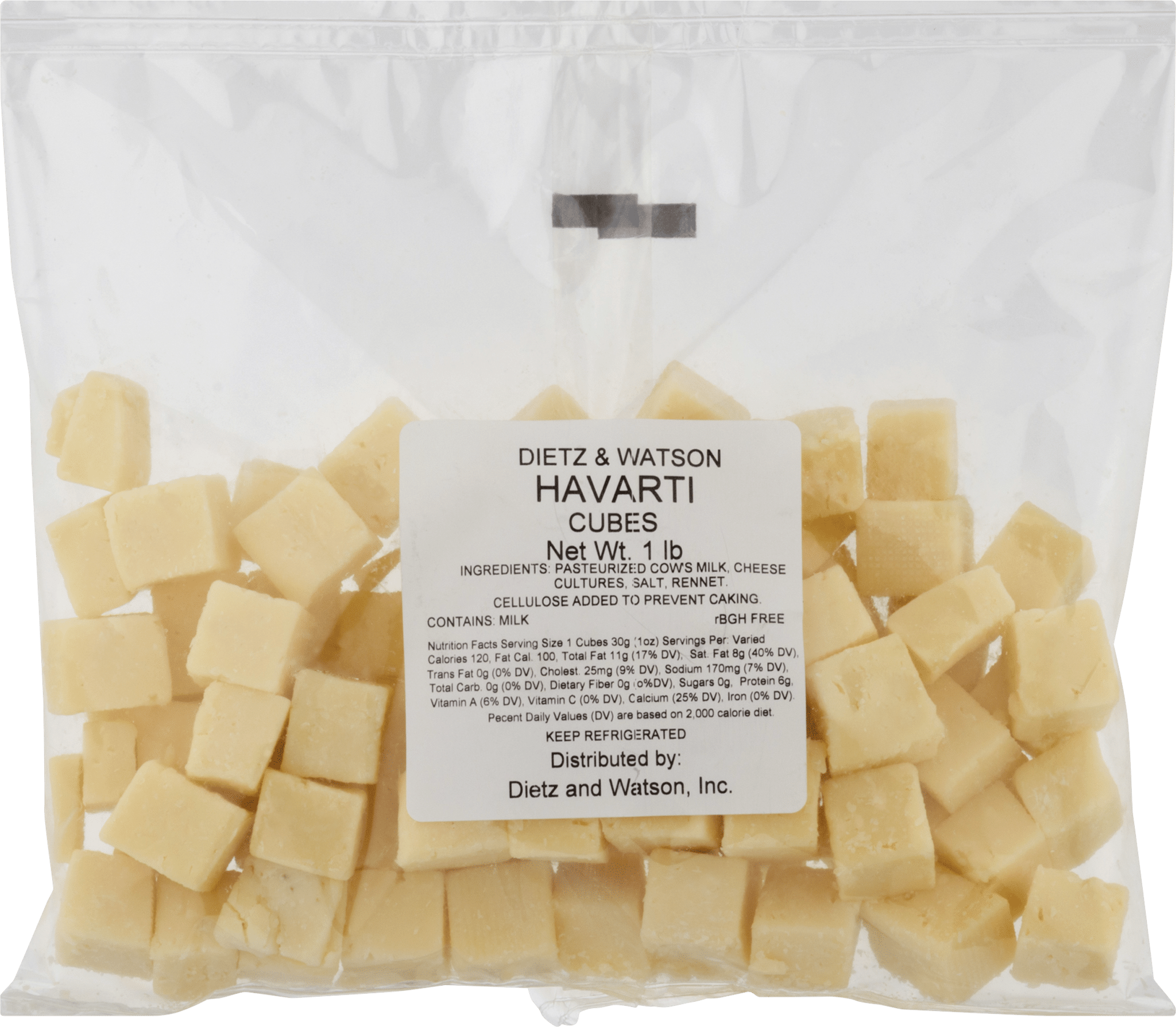 Dietz & Watson Cheese Cubes Havarti