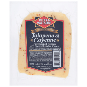Dietz & Watson Artisan Cheeses Jalapeno & Cayenne NY State Cheddar Cheese