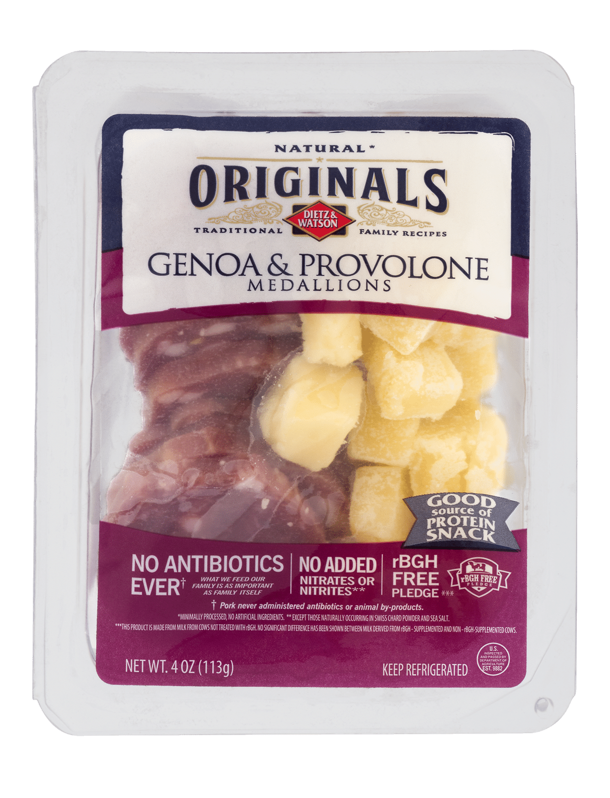 Dietz & Watson Originals Genoa & Provolone Medallions