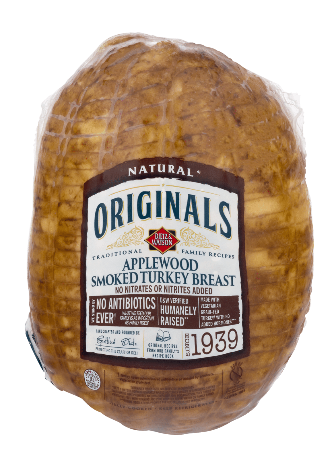 Dietz & Watson Originals Applewood Smoked Turkey Breast