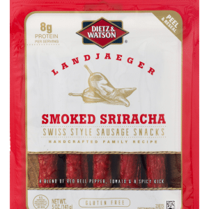 Dietz & Watson Smoked Sriracha Swiss Style Sausage Snacks