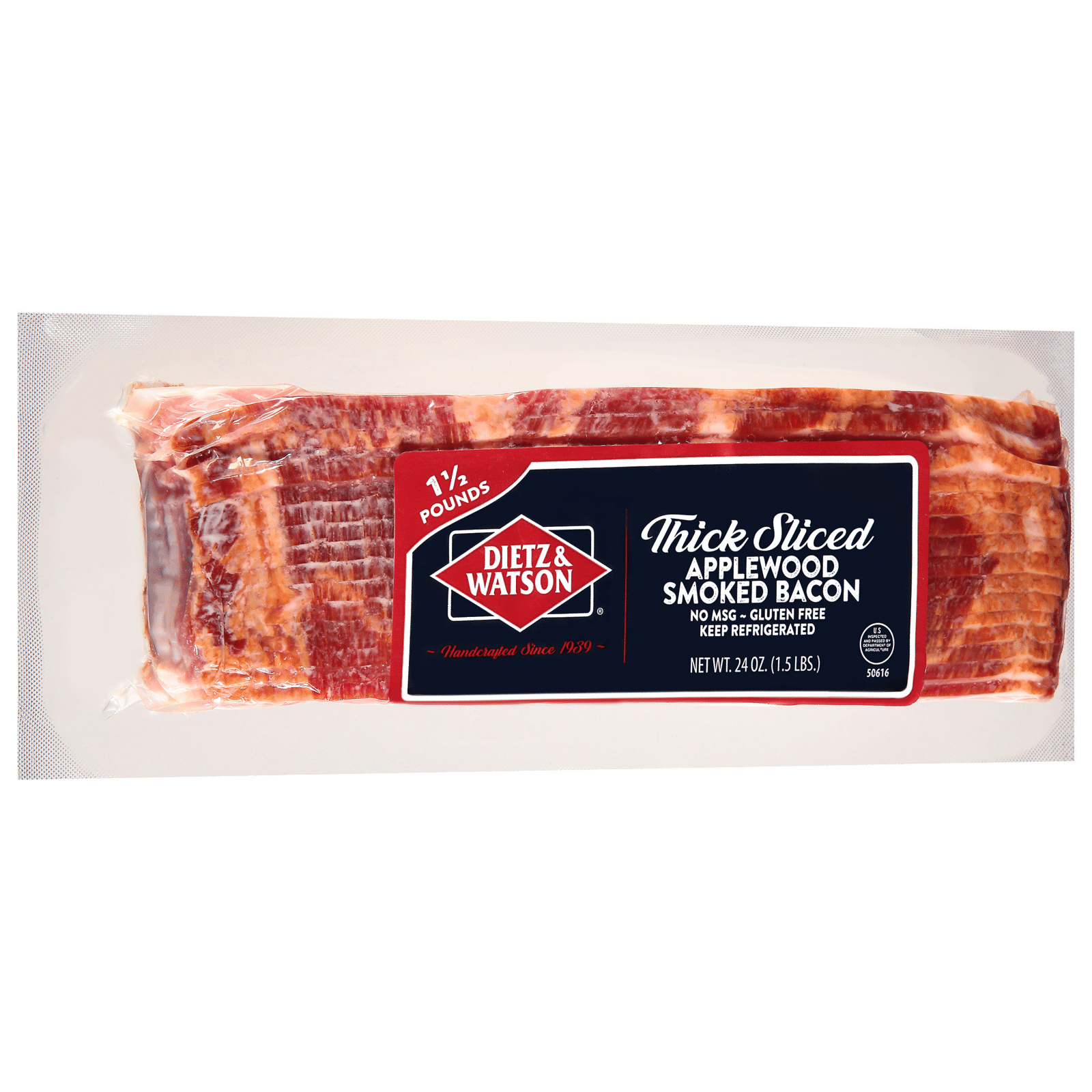 Dietz & Watson Thick Sliced Applewood Smoked Bacon