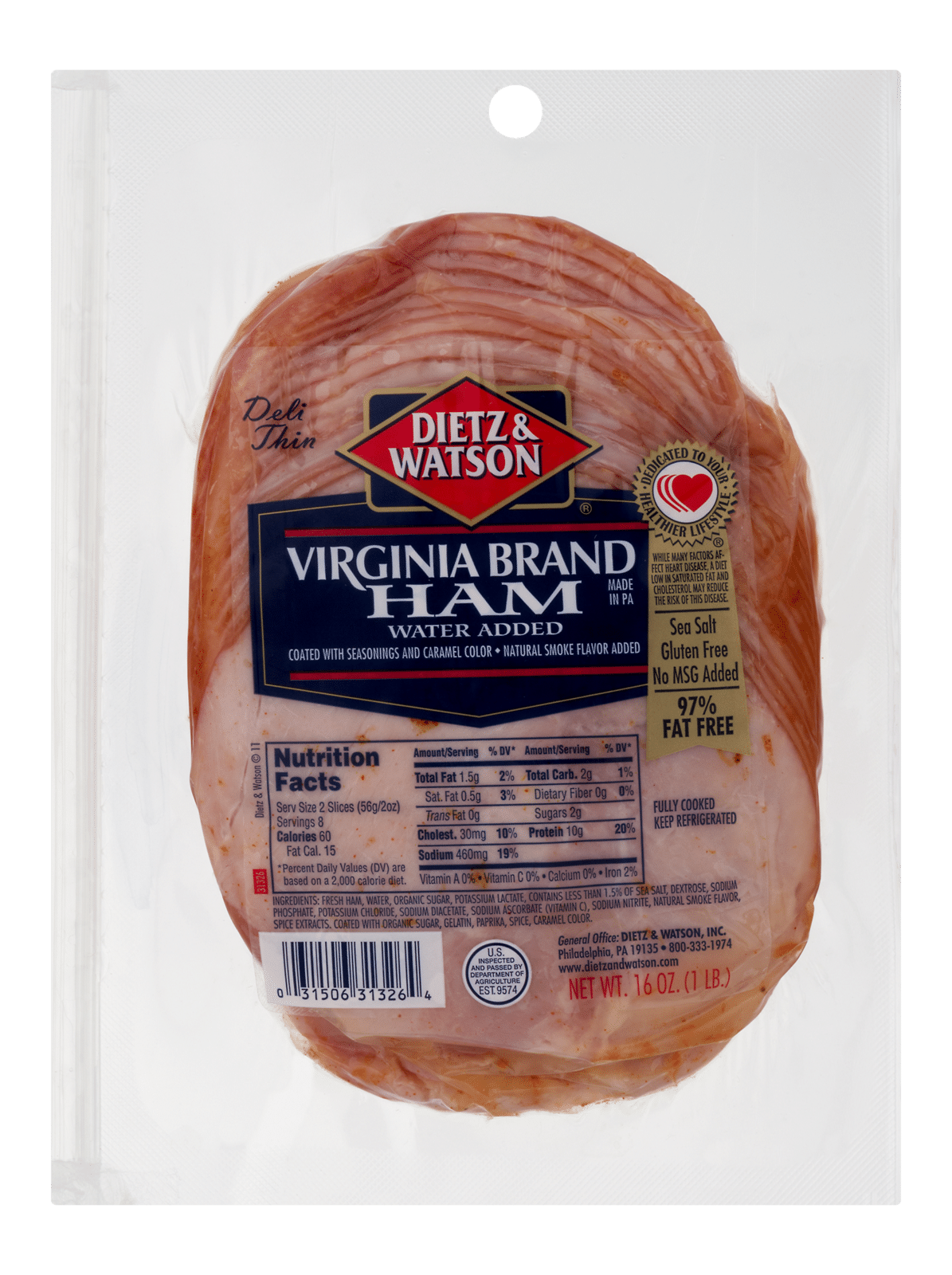 Dietz & Watson Virginia Brand Ham