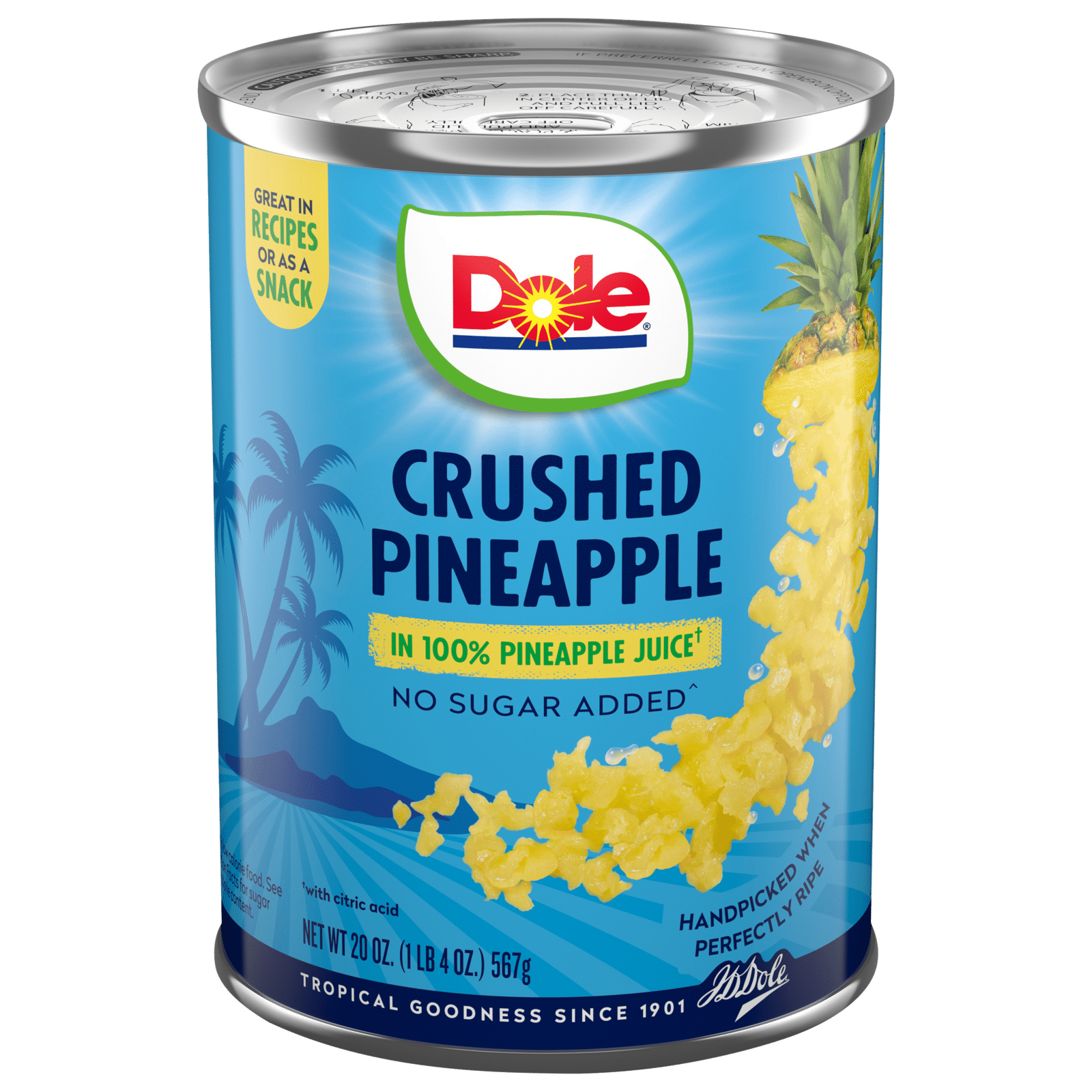 Dole Crushed Pineapple in 100% Pineapple Juice