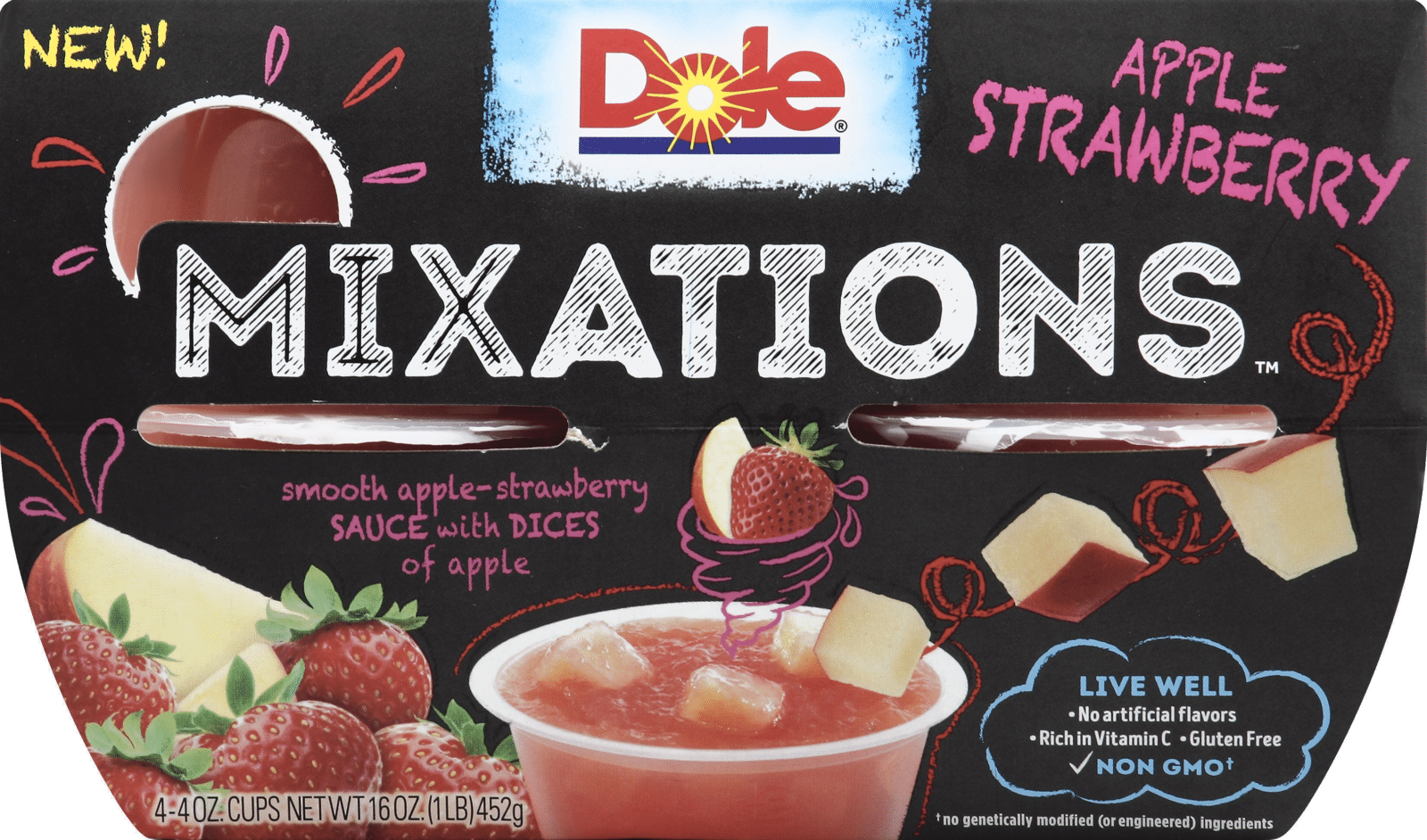 Dole Mixations Fruit Cups Apple Strawberry