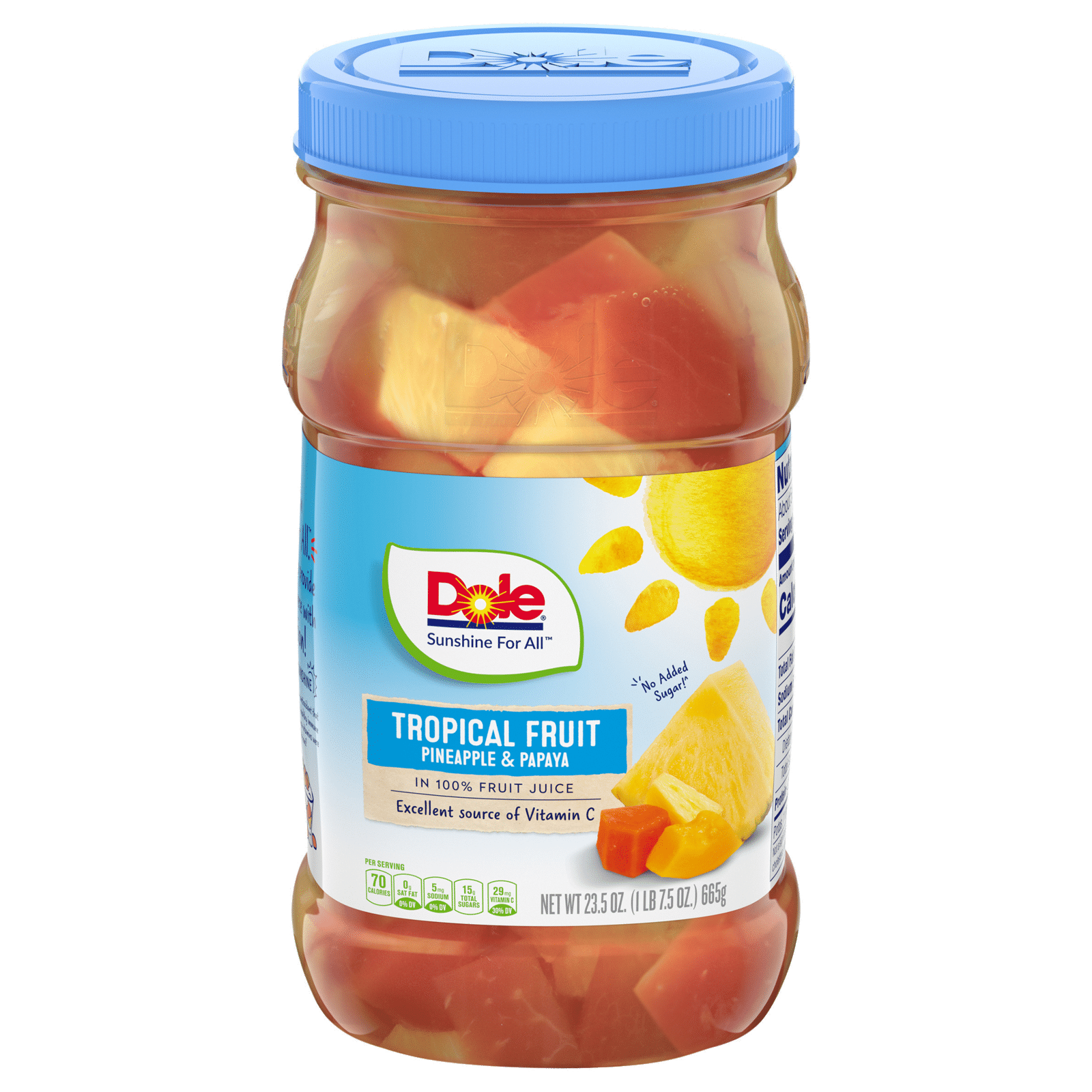 Dole Tropical Fruit Pineapple & Papaya