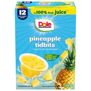 Dole Fruit Bowls Pineapple Paradise Tidbits
