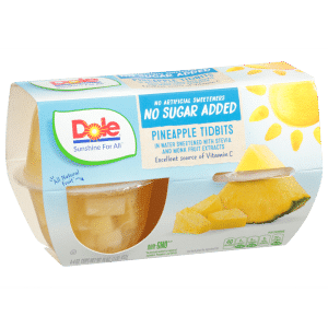 Dole Pineapple Tidbits No Sugar Added