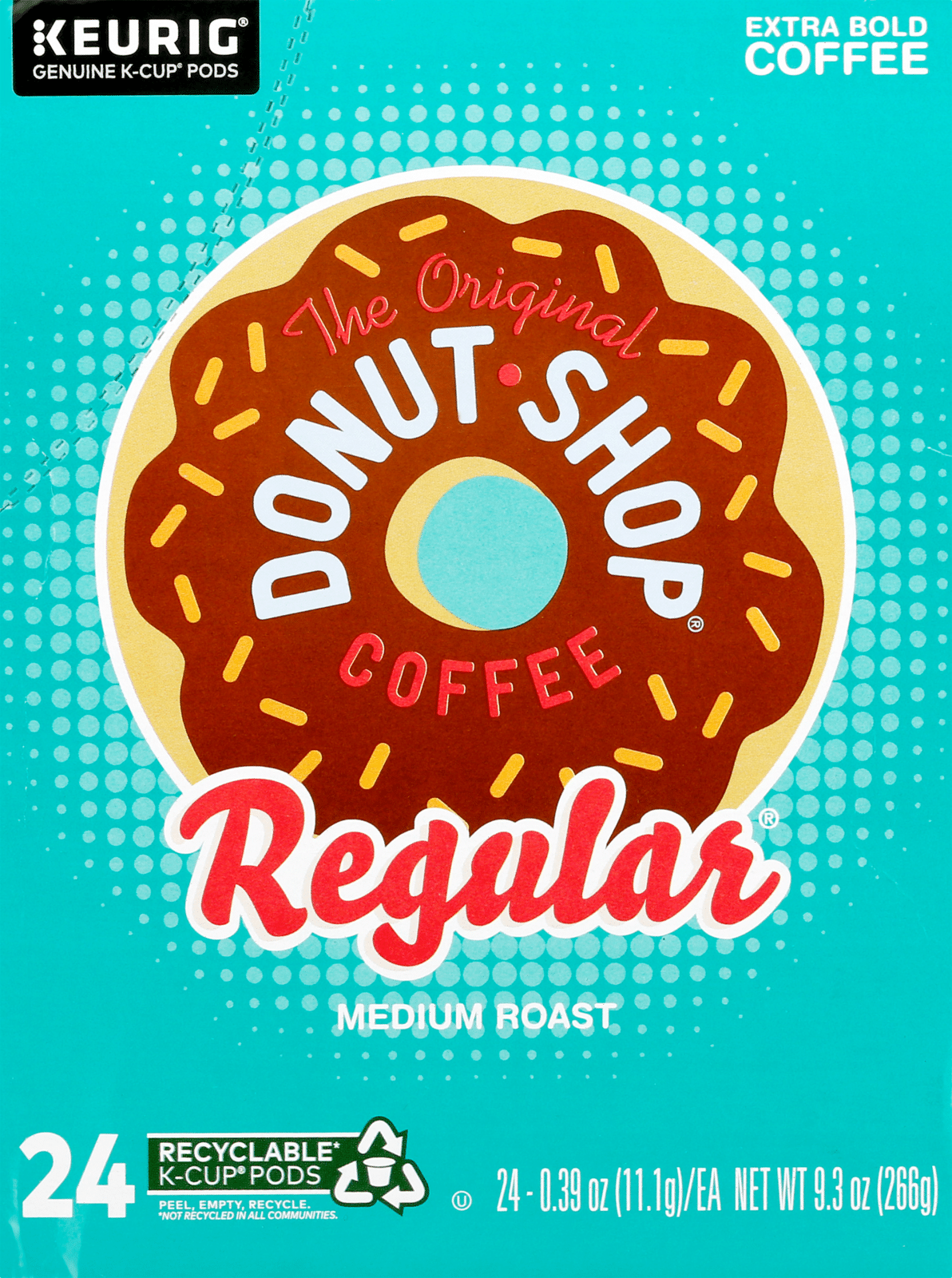 Donut Shop K-Cup Pods Medium Roast Regular Coffee 24 Ea