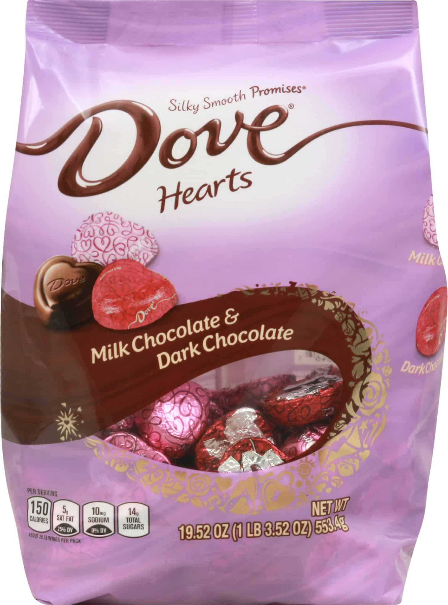 Dove Hearts Milk Chocolate & Dark Chocolate