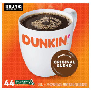 DUNKIN DONUTS Medium Roast Original Blend K-Cup Pods Coffee