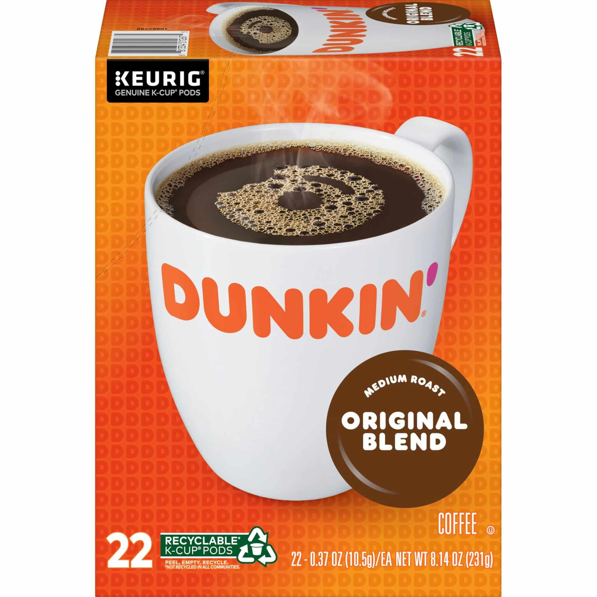 Dunkin' Original Blend, Medium Roast, Keurig K-Cup Pods