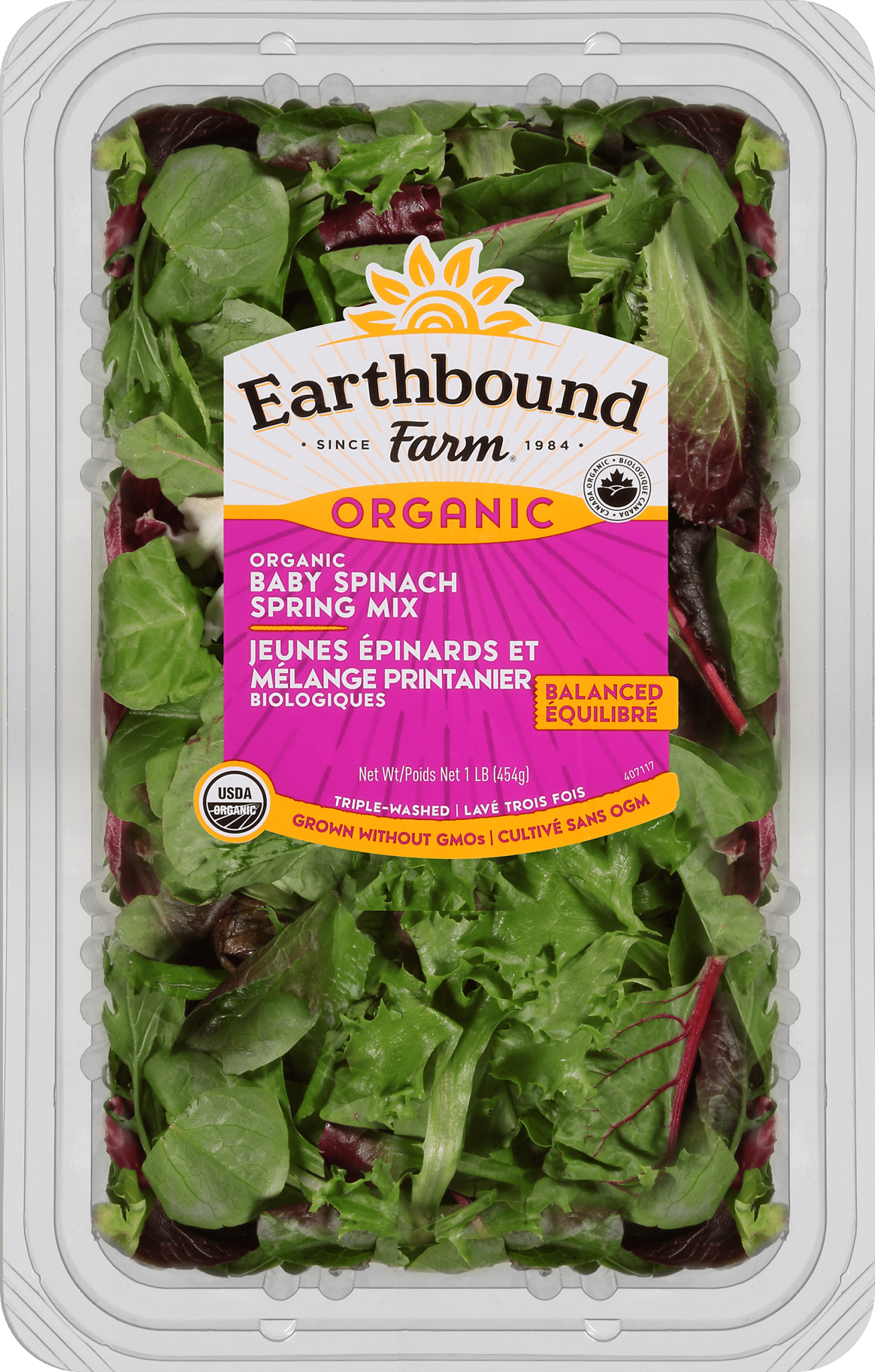 Earthbound Farm Organic Spinach and Spring Mix
