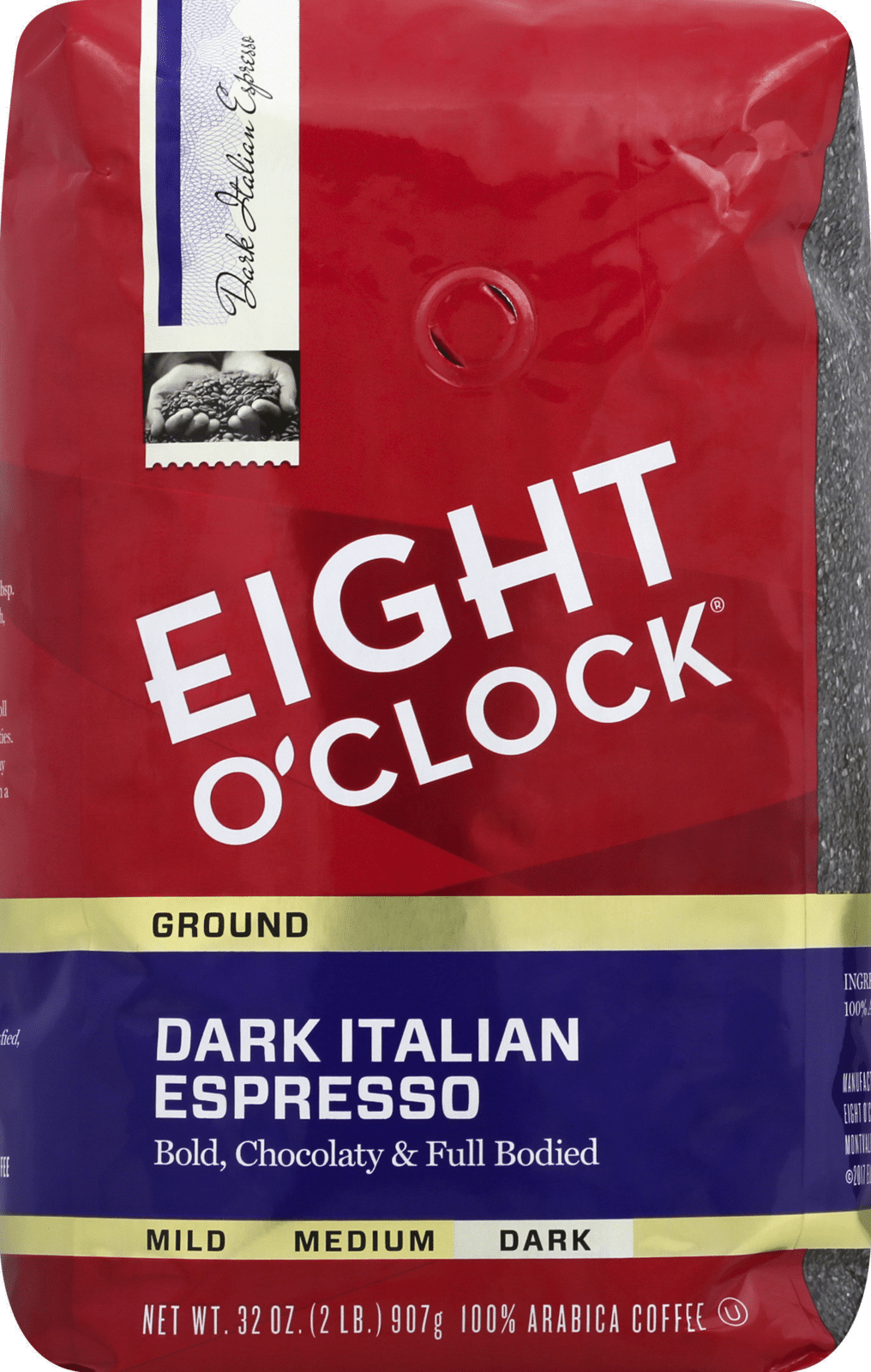 Eight O Clock Ground Dark Italian Espresso 100% Arabica Coffee
