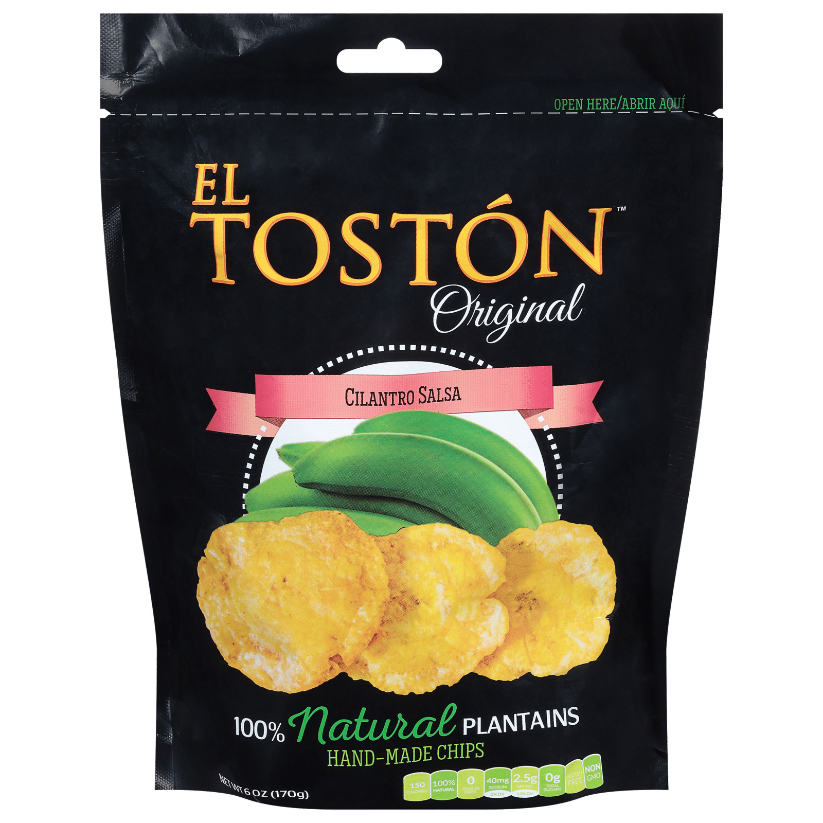 El Toston Cilantro Salsa Plantain Chips