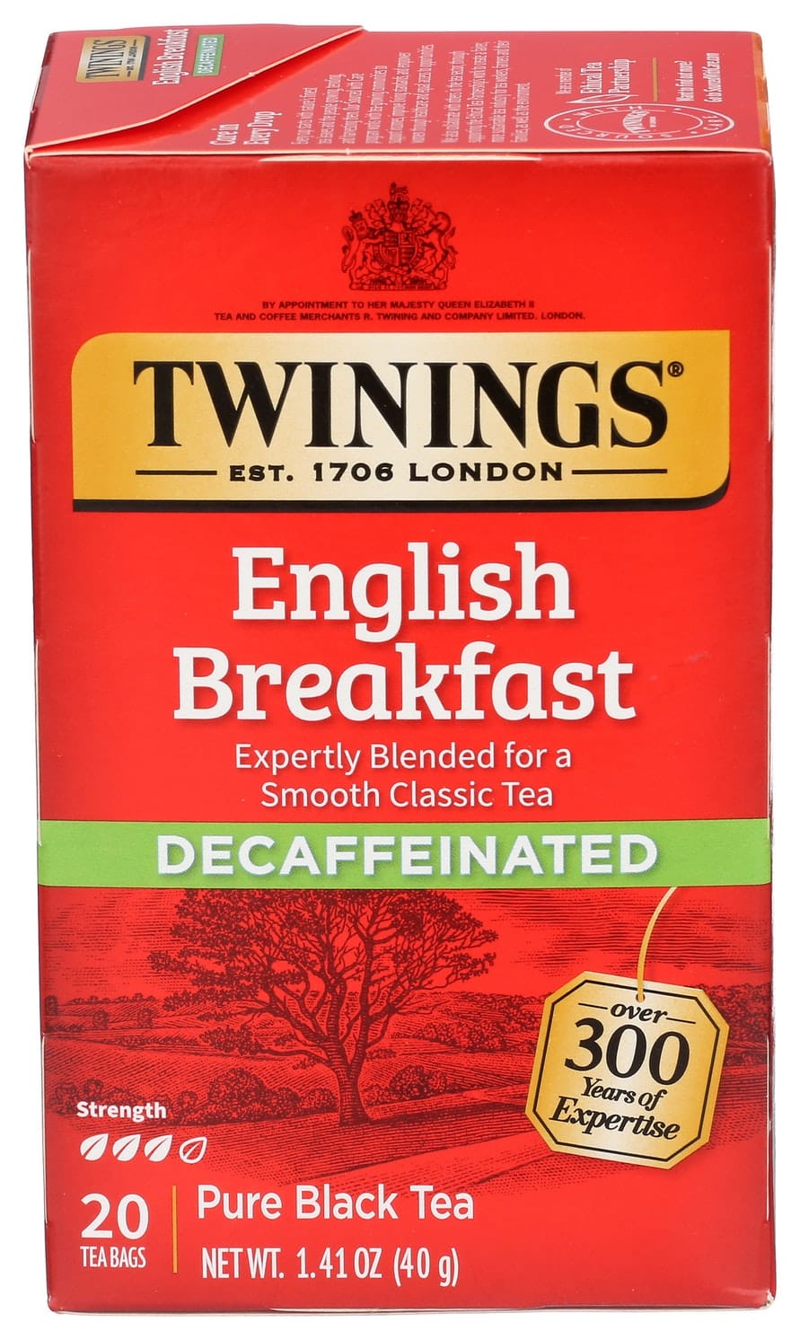 Twinings English Breakfast Pure Black Tea Bags Decaffeinated