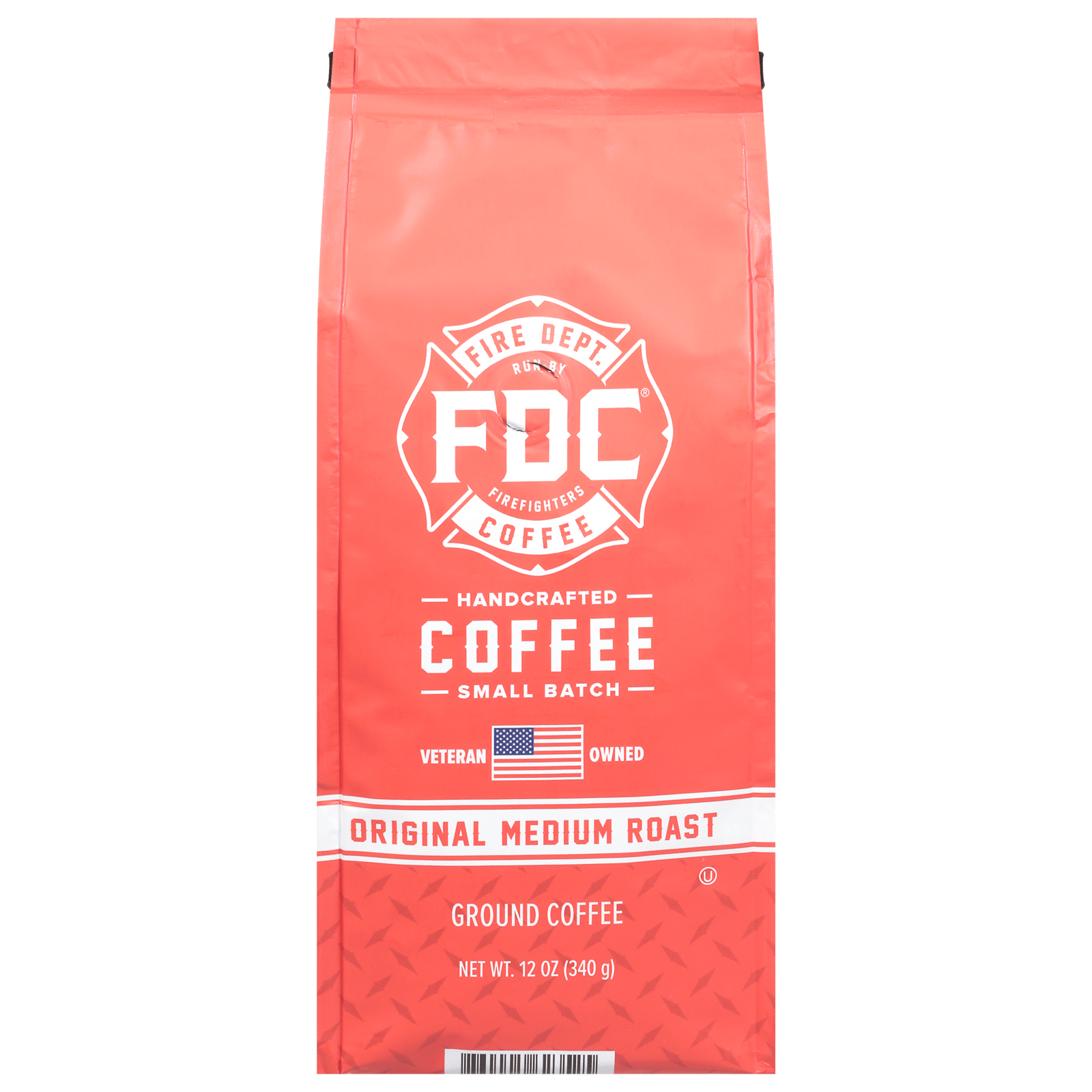 Fire Dept. Coffee Medium Roast Ground Original Coffee 12 Oz