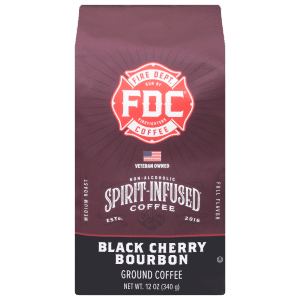 Fire Dept Non-Alcoholic Spirit-Infused Black Cherry Bourbon Ground Coffee