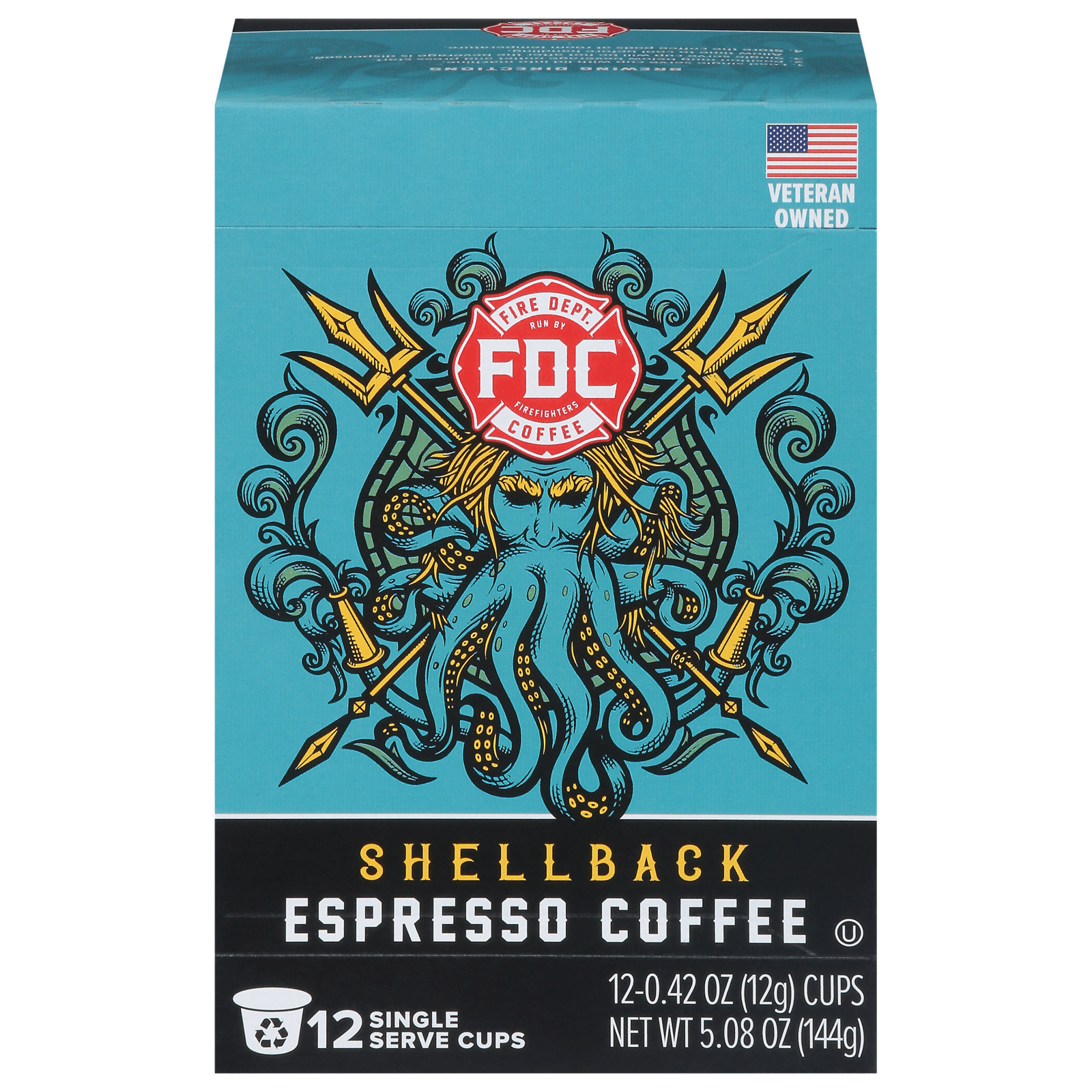 Fire Dept Coffee Single Serve Cups Shellback Espresso Coffee