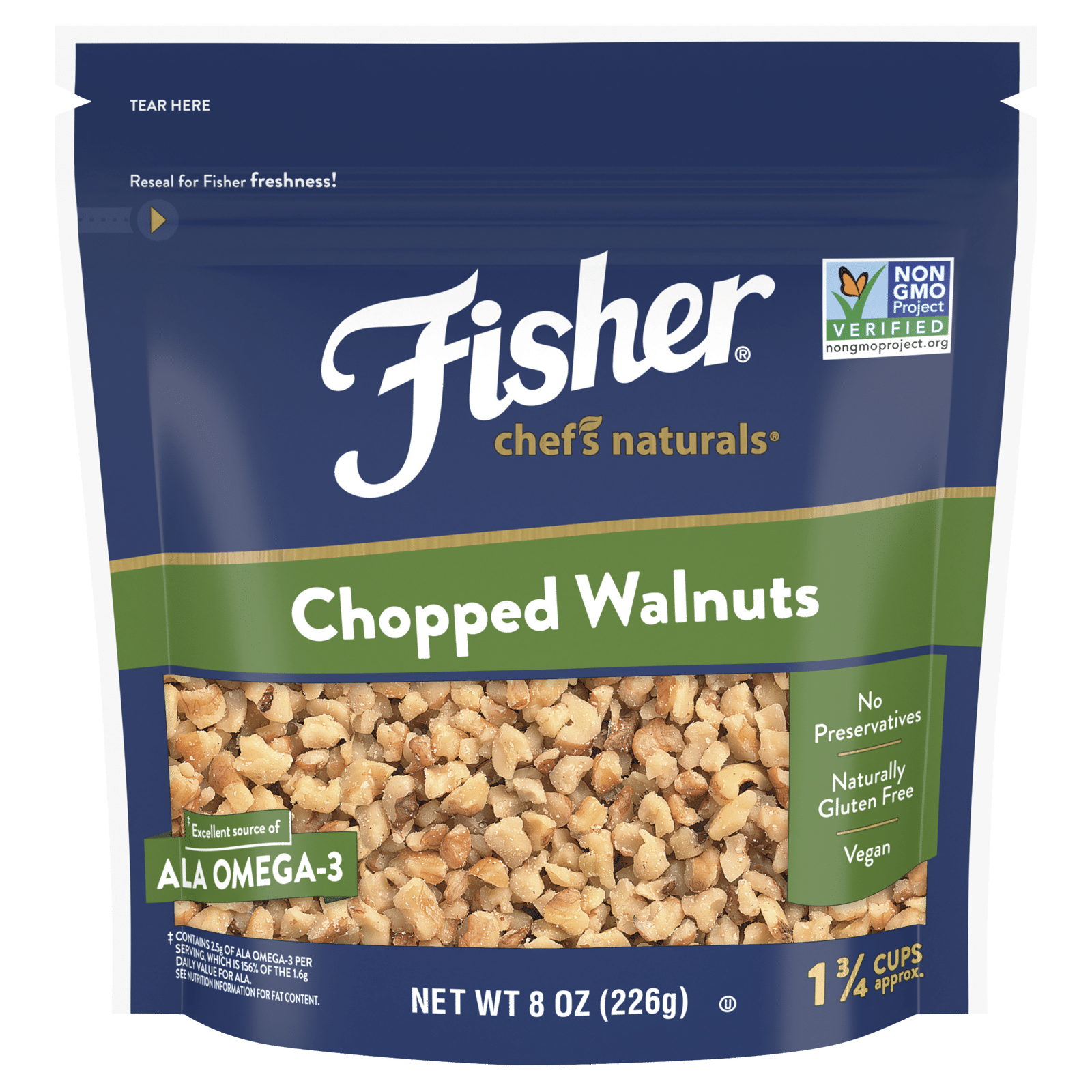 Fisher Chef's Naturals Chopped Walnuts