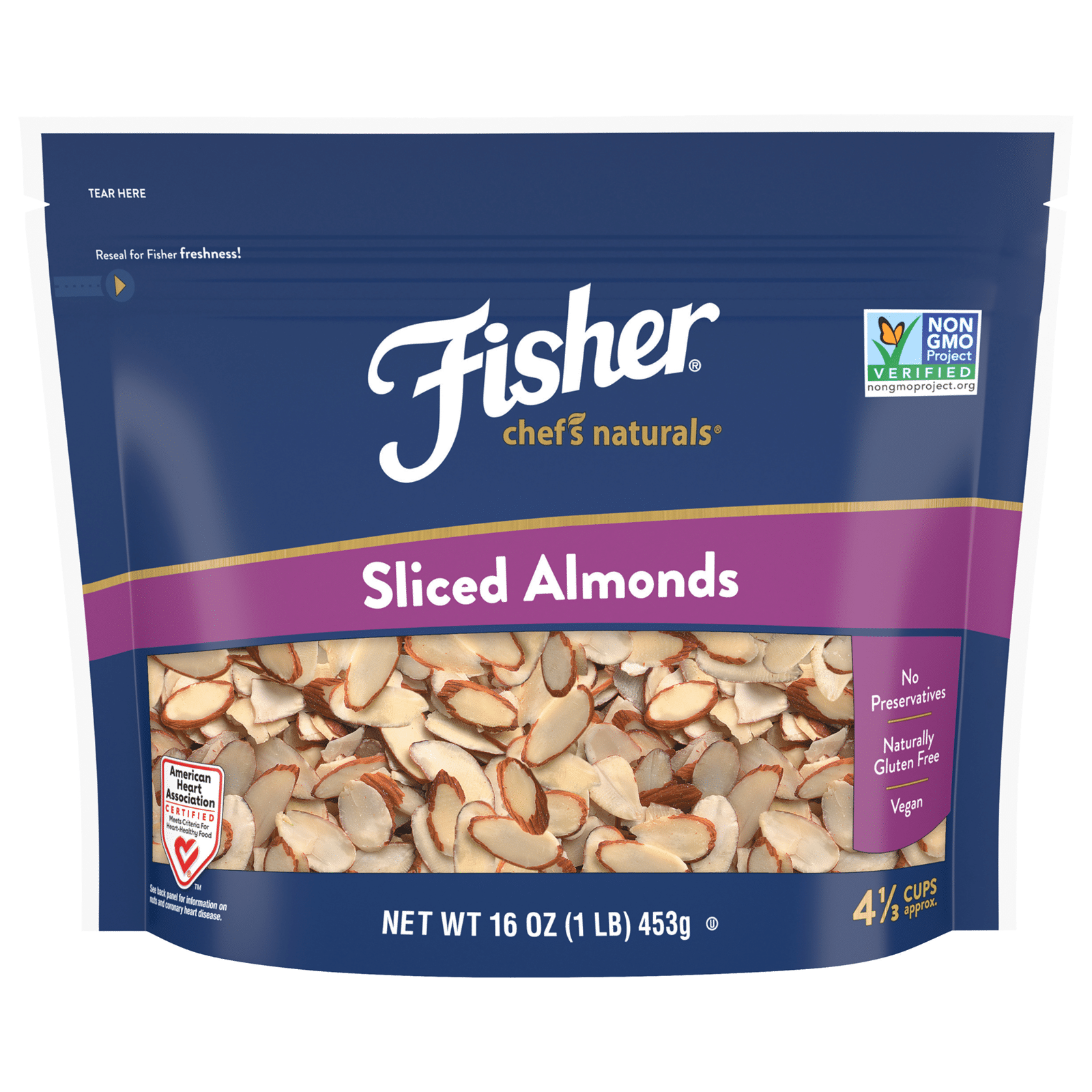 Fisher Chef's Naturals Sliced Almonds