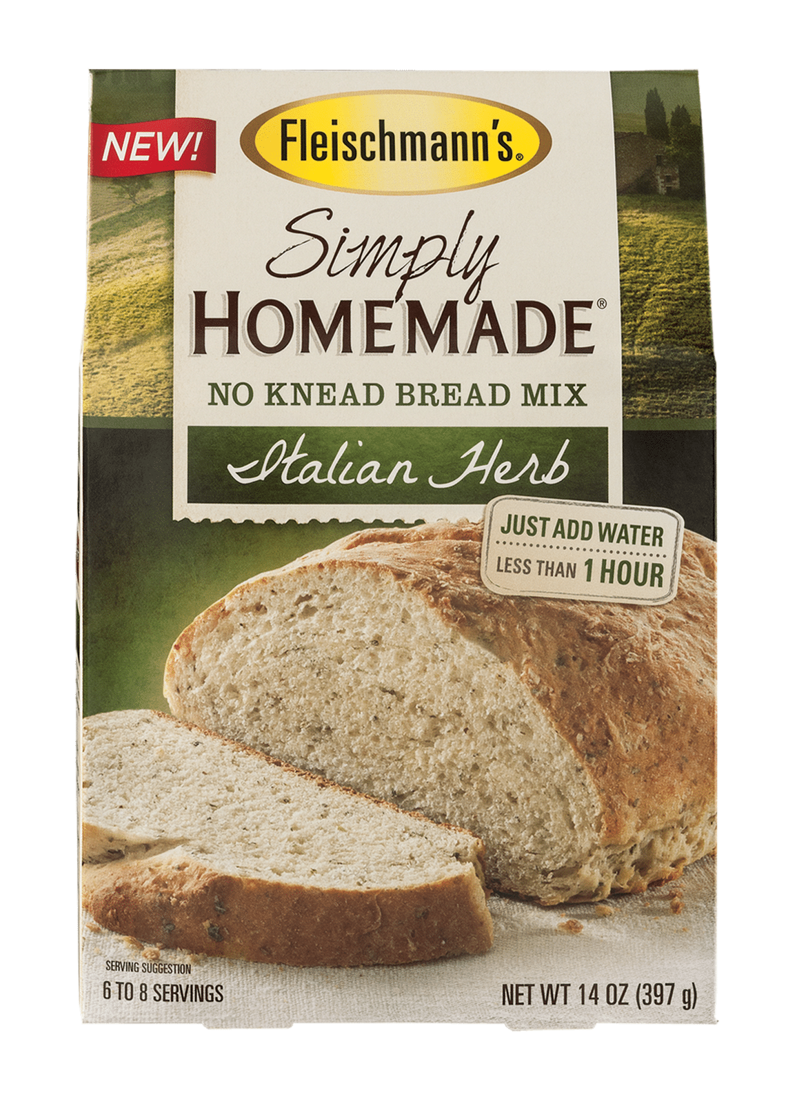 Fleischmann's Simply Homemade No Knead Bread Mix Italian Herb