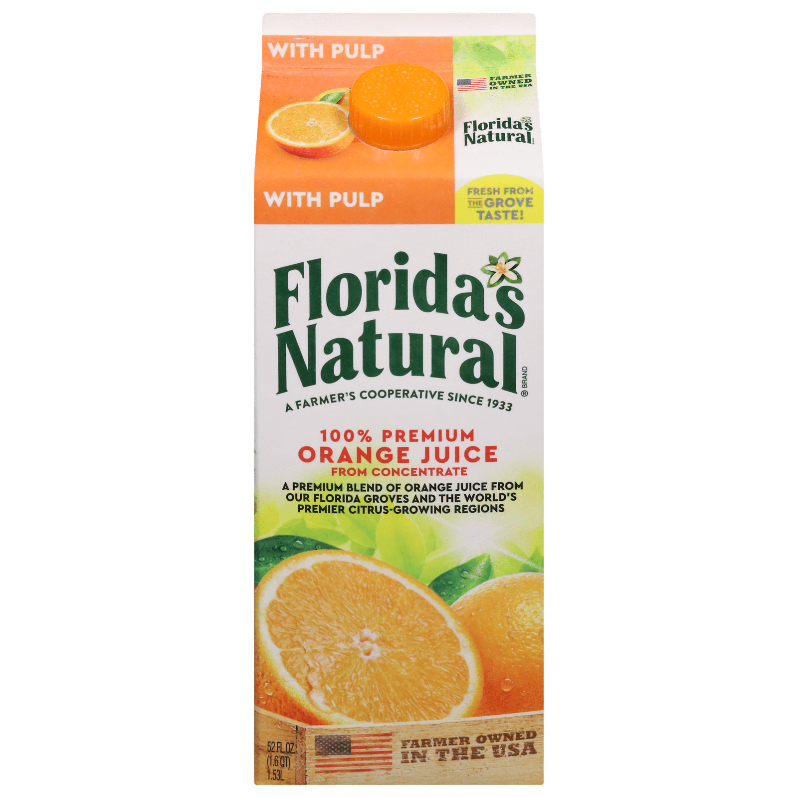 Florida's Natural 100% Premium Some Pulp Orange Juice