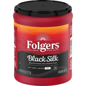 Folgers Black Silk Smooth Dark Roast Ground Coffee