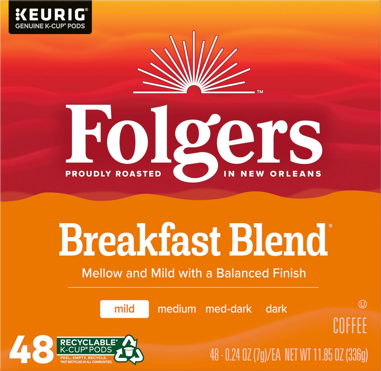 Folgers Breakfast Blend Mild Roast Coffee