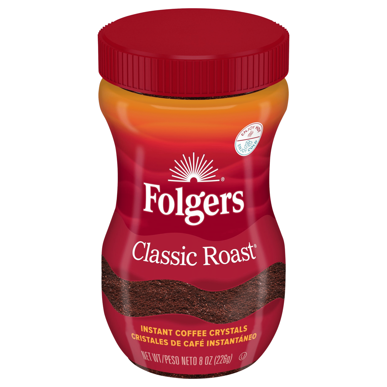 Folgers Classic Roast Instant Coffee Crystals