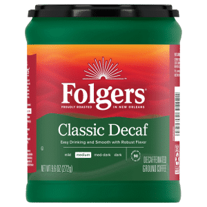 Folgers Decaf Coffee Ground Coffee Classic Medium Roast
