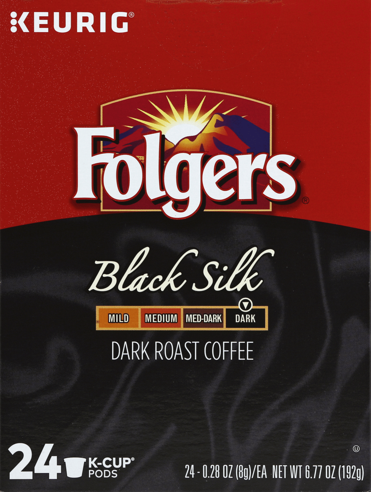 Folgers Black Silk 24 K-Cup Pods