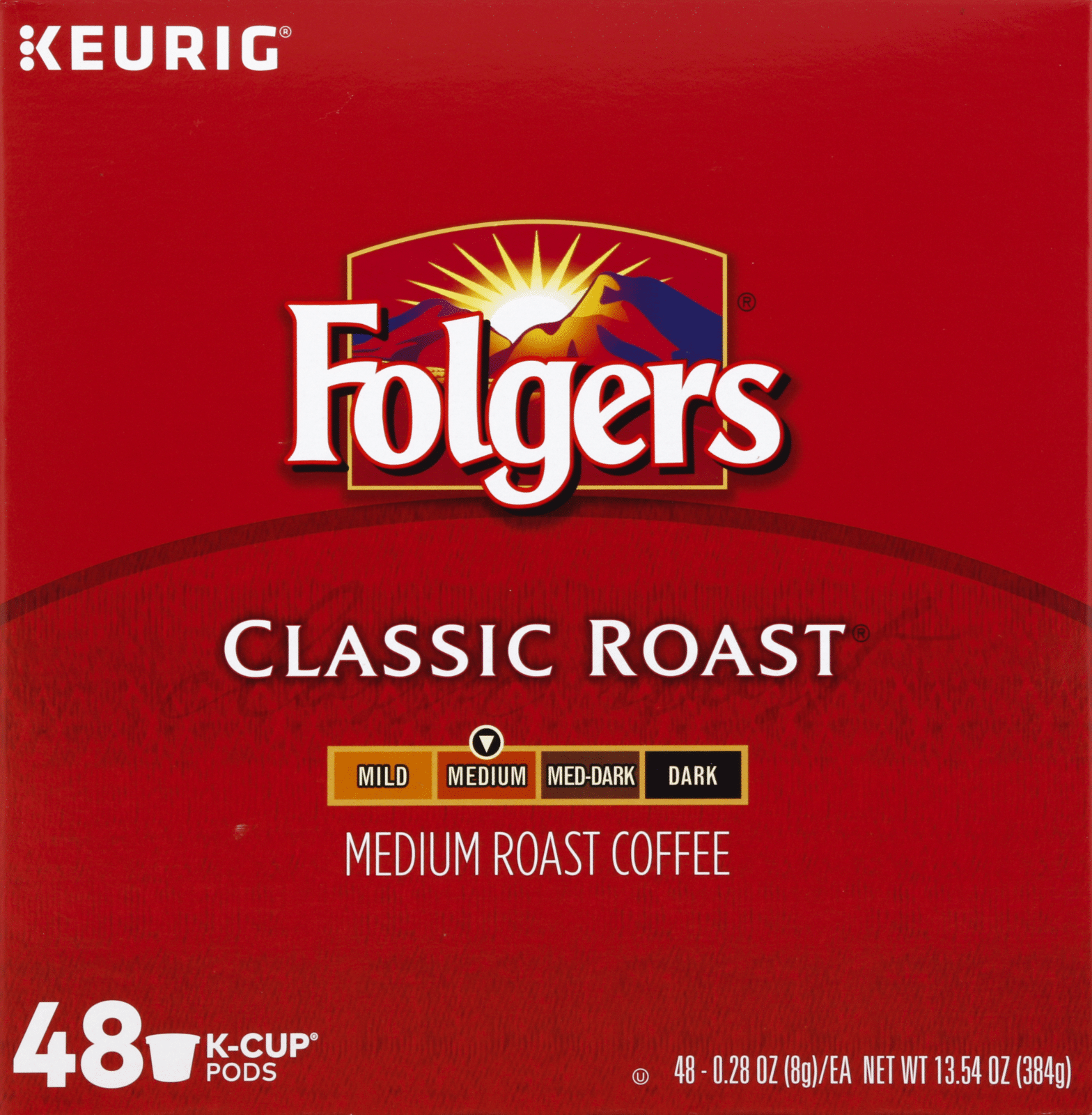 Folgers Classic Medium Roast Coffee K-Cup Pods