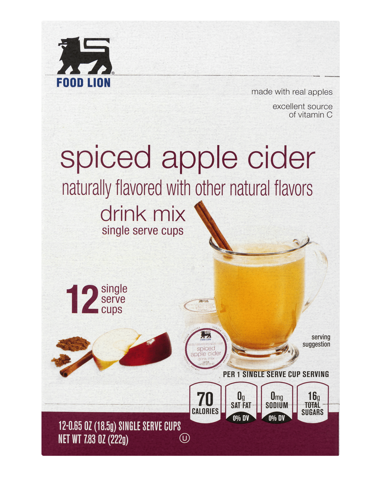 Food Lion Spiced Apple Cider Single Serve Cups