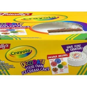 Friendly's Crayola Decorate Your Own Ice Cream Cake
