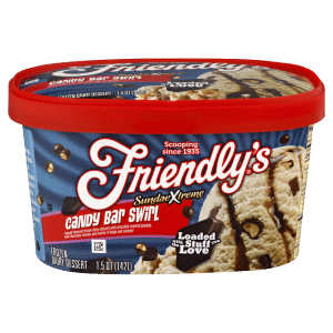 Friendly's Sundae Xtreme Candy Bar Swirl Frozen Dairy Dessert