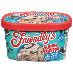 Friendly's Super Stuffed Cookies & Cream Ripple Frozen Dairy Dessert